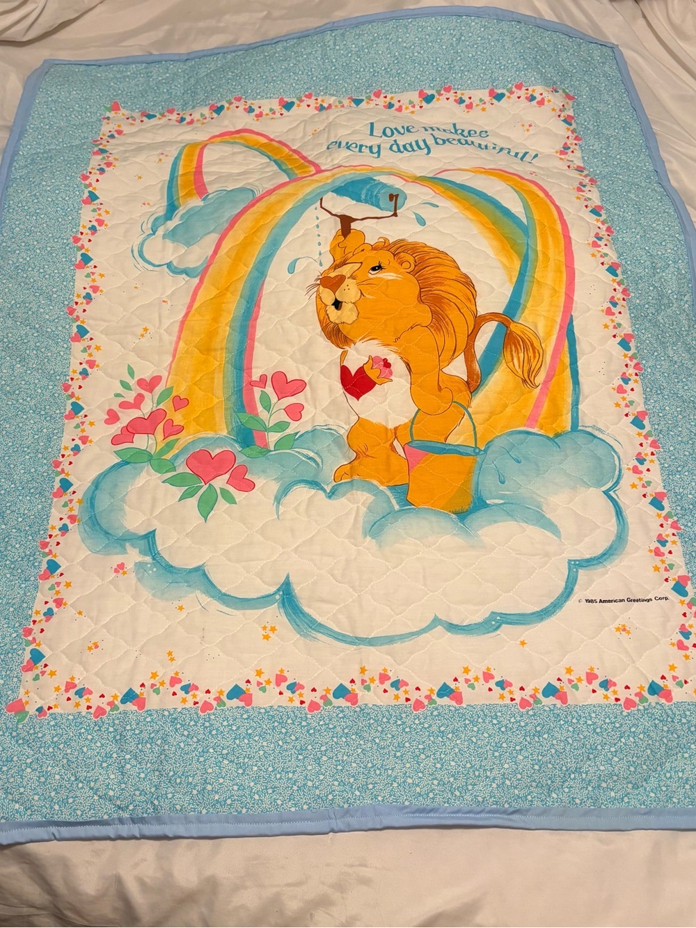 Vintage “new” Care Bears Quilt